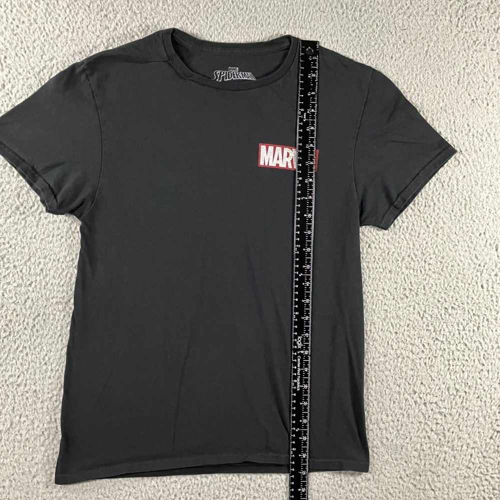 Marvel T-Shirt Men S Black S/S Logo Graphic Tee Spiderman C-Life Gorpcore Retro - Picture 3 of 6